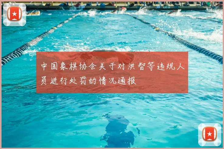中国象棋协会关于对洪智等违规人员进行处罚的情况通报