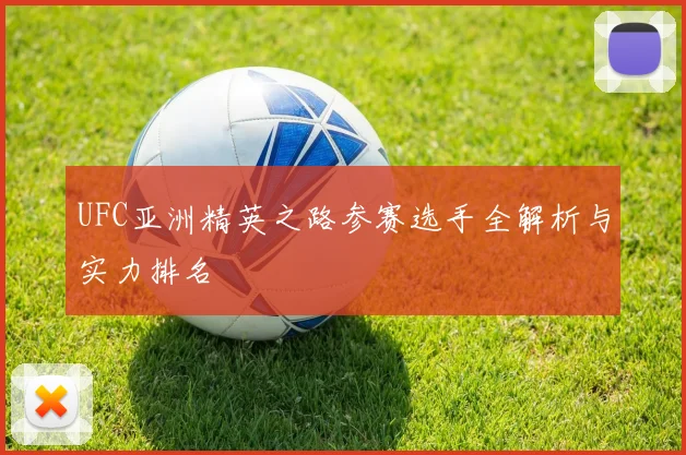 UFC亚洲精英之路参赛选手全解析与实力排名