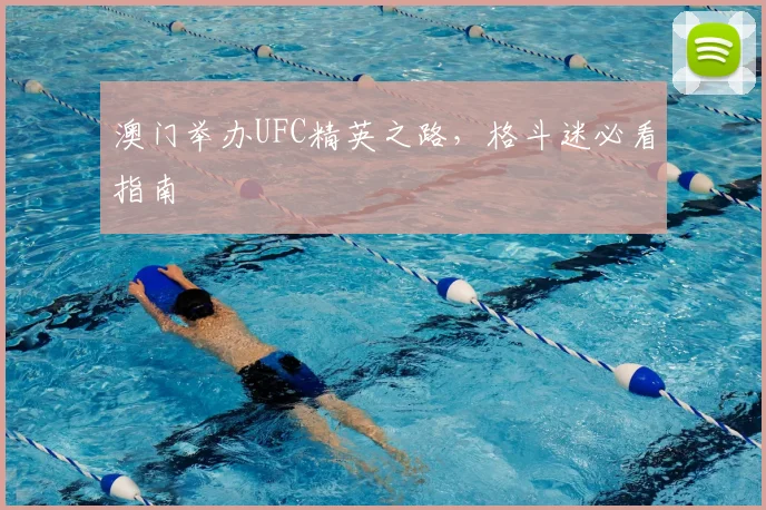 澳门举办UFC精英之路，格斗迷必看指南