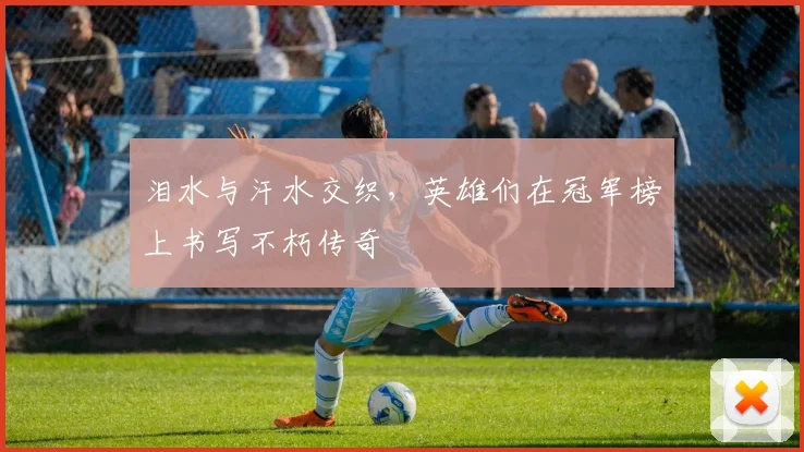 泪水与汗水交织，英雄们在冠军榜上书写不朽传奇